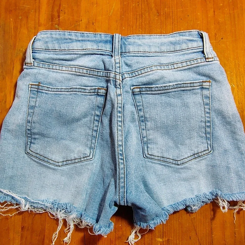 STS Blue Women's Kate High Rise Distressed Denim‎ Cutoff Shorts Size 26